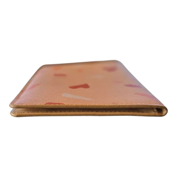 Glass Ladder & Co. Kristina Lubinski Pink Faux Leather Travel Passport Wallet - Picture 8 of 10